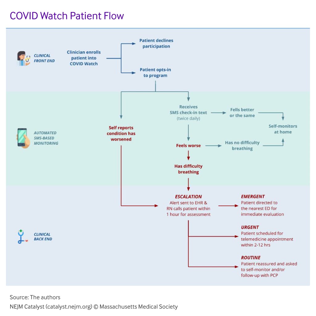 COVID Watch Program Logic alt COVID Watch Program Logic